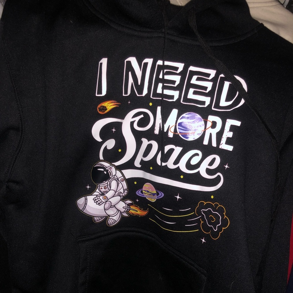 Black space hoodie